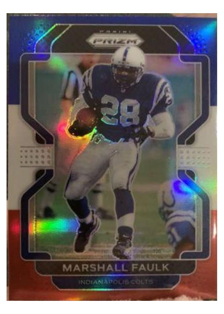2021 Panini Prizm Base Set Marshall Faulk #31 card