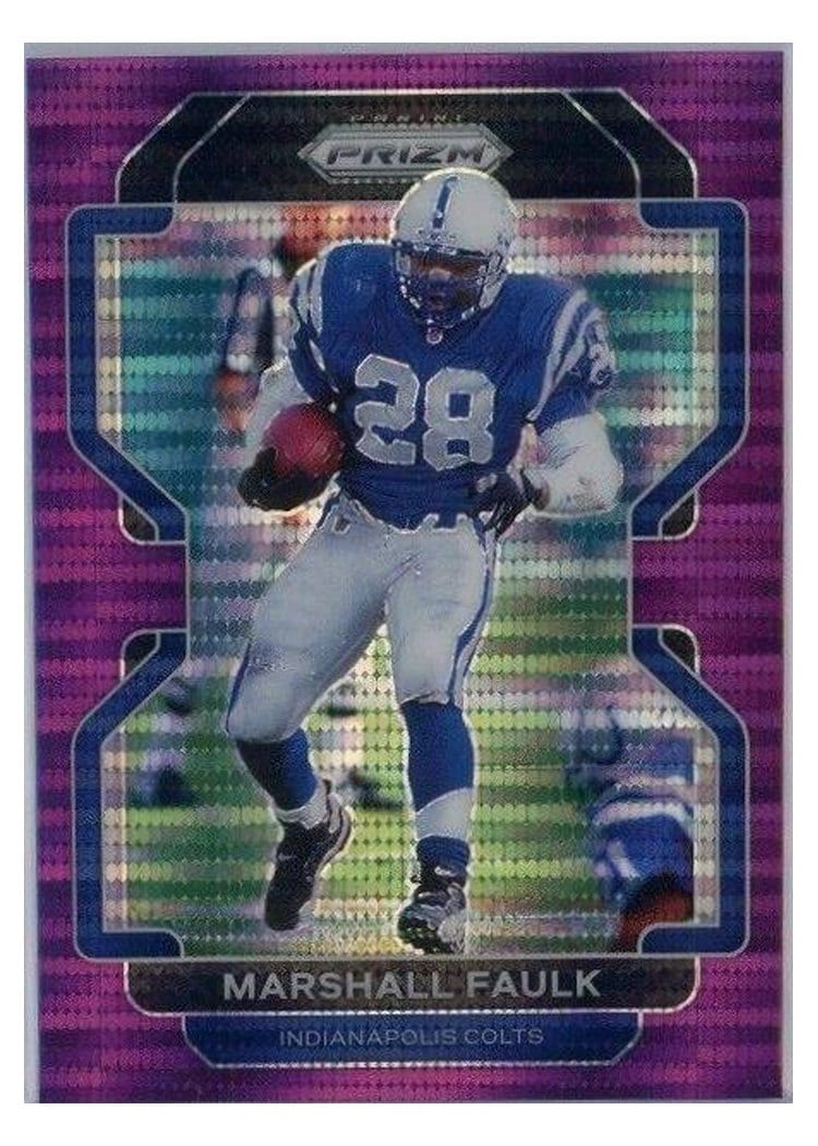 2021 Panini Prizm Base Set Marshall Faulk #31 card