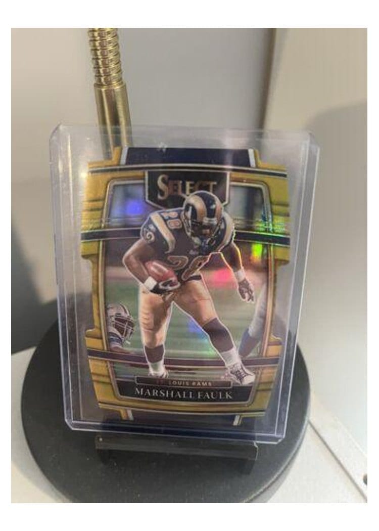 2021 Panini Select Base Set Marshall Faulk Gold Die Cut #39 card