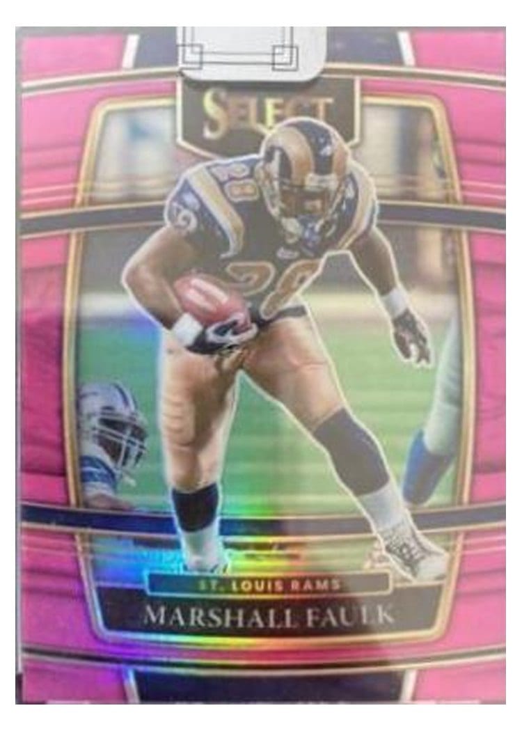 2021 Panini Select Base Set Marshall Faulk Pink #39 card