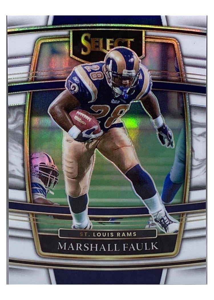 2021 Panini Select Base Set Marshall Faulk White #39 card