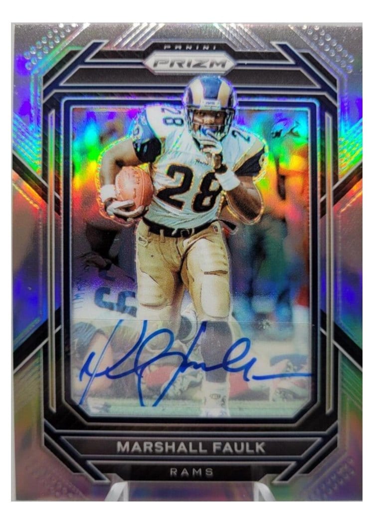 2022 Panini Prizm Base Set Marshall Faulk #167 card