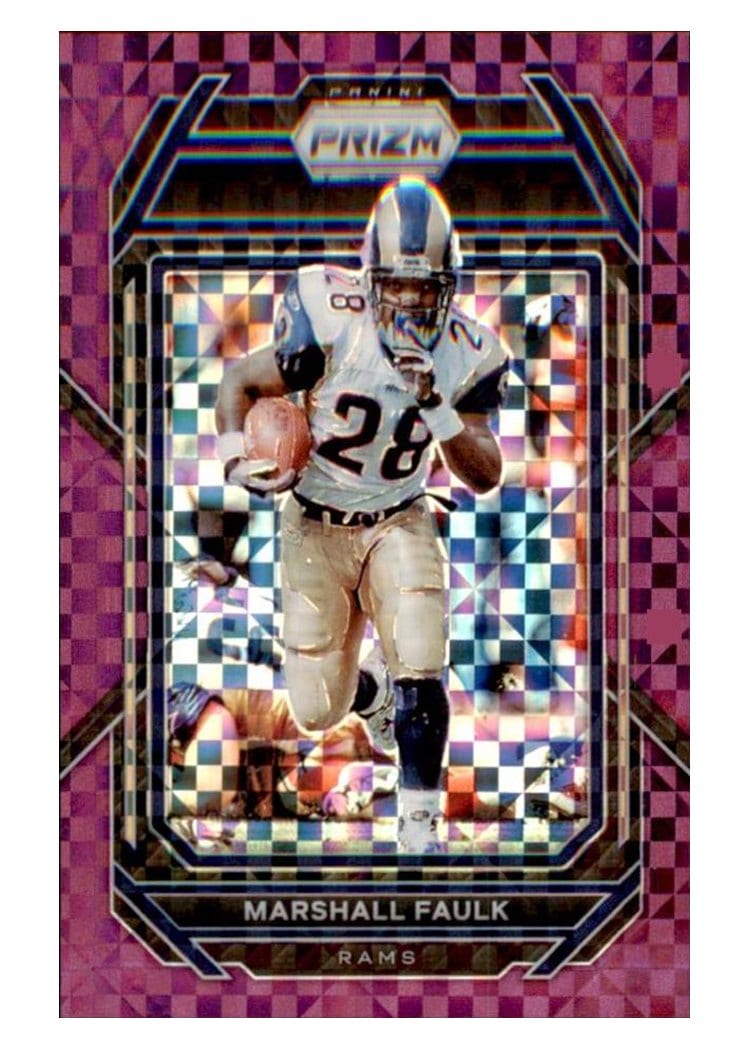2022 Panini Prizm Base Set Marshall Faulk #167 card
