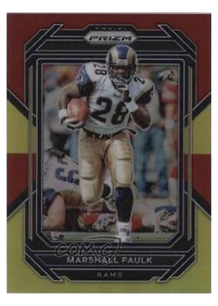 2022 Panini Prizm Base Set Marshall Faulk #167 card