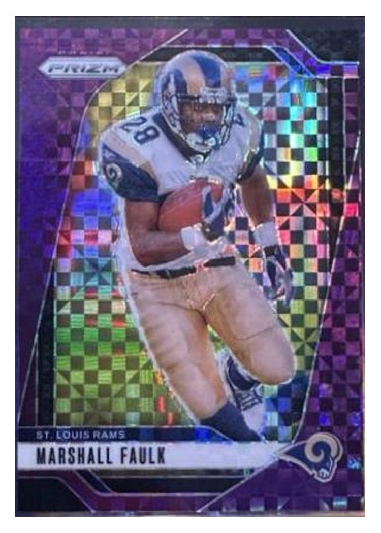 2024 Panini Prizm Base Set Marshall Faulk #299 card