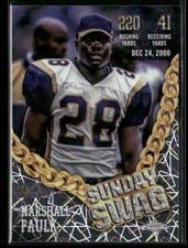 2024 Topps Chrome Sunday Swag Marshall Faulk #SS-20 card