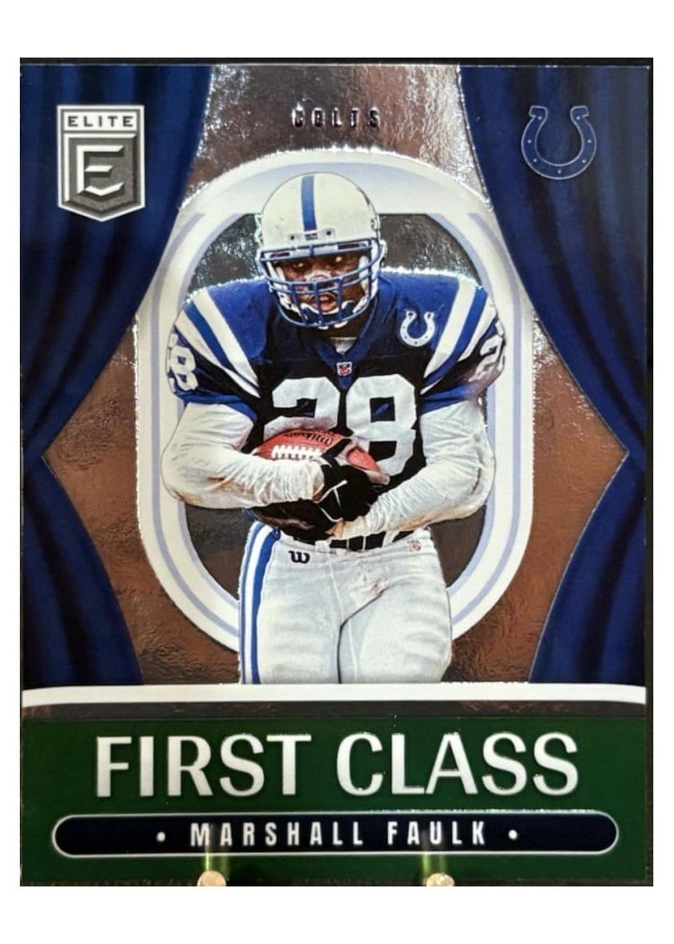2025 Donruss Elite First Class Marshall Faulk #14 card