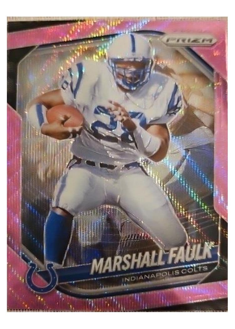 2025 Panini Prizm Base Set Marshall Faulk #75 card
