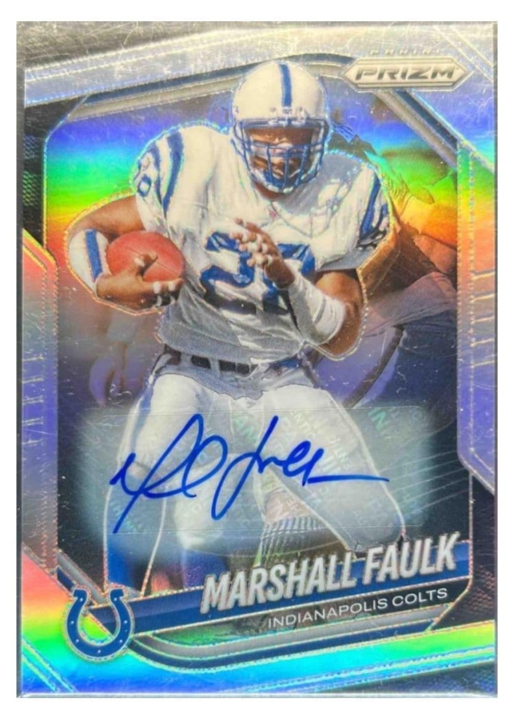 2025 Panini Prizm Base Set Marshall Faulk #75 card