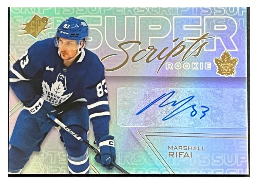 2024-25 SPx SuperScripts Rookies Marshall Rifai #SSR-RI card