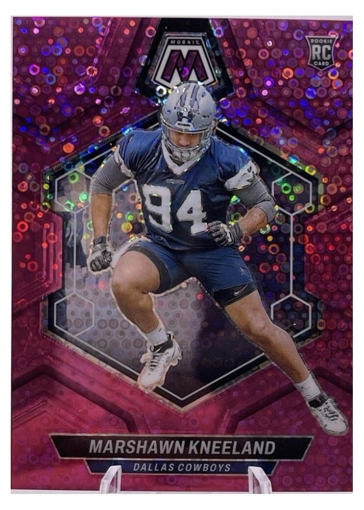2024 Panini Mosaic Base Set Marshawn Kneeland No Huddle Pink #353 card