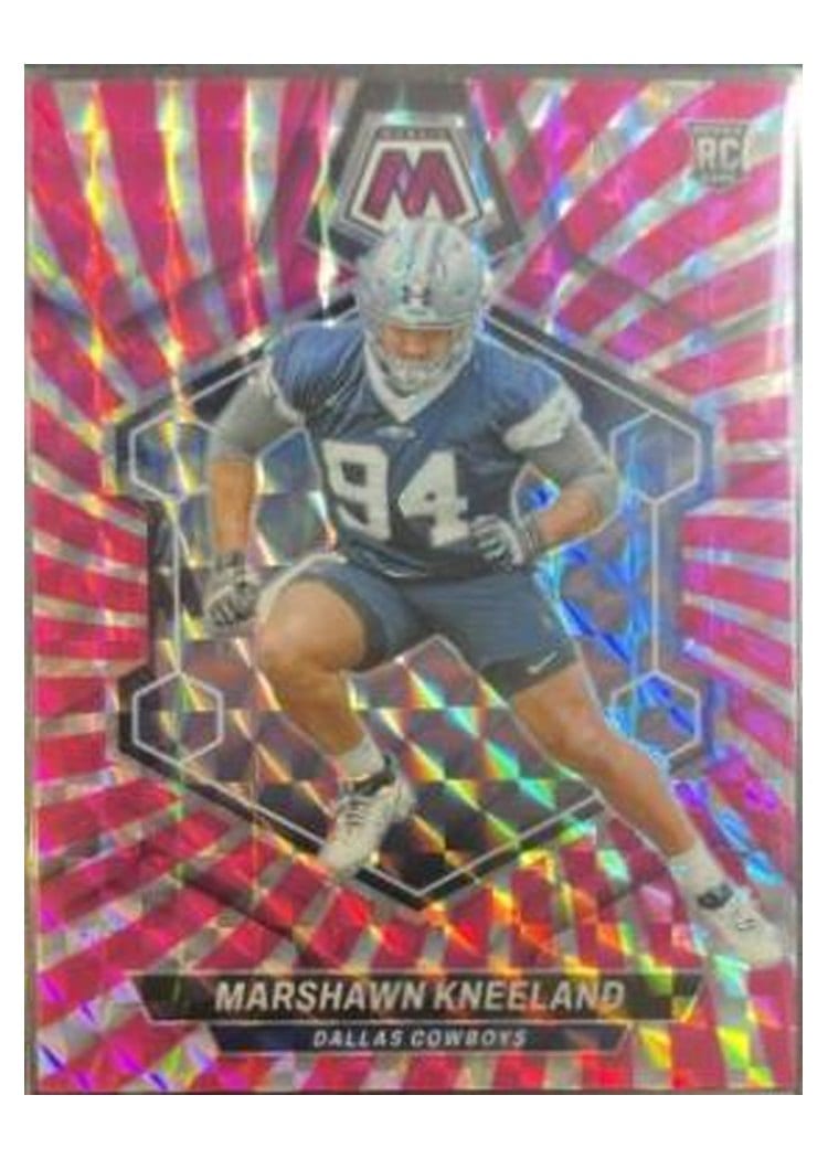 2024 Panini Mosaic Base Set Marshawn Kneeland Pink Swirl #353 card
