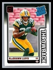 2024 Donruss Rated Rookies Throwback MarShawn Lloyd #31 card