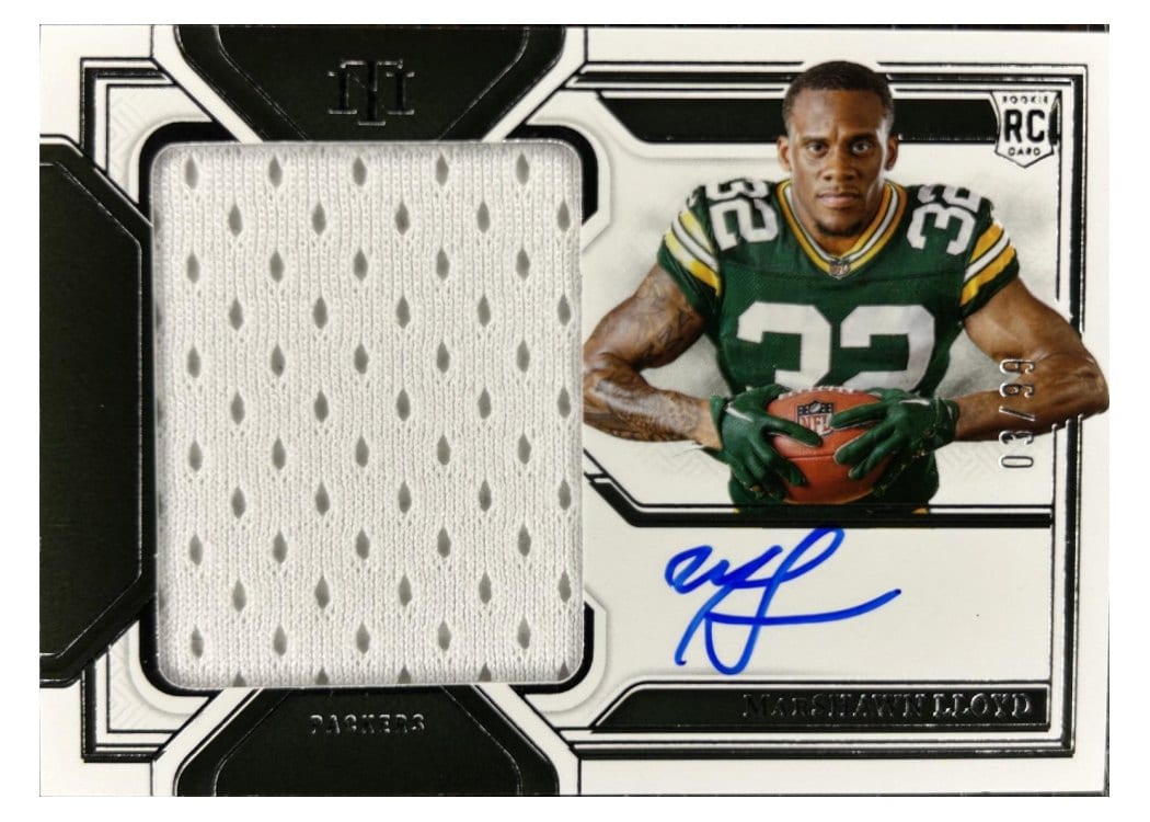 2024 Panini National Treasures Rookie Material Signatures RPS MarShawn Lloyd #25 card