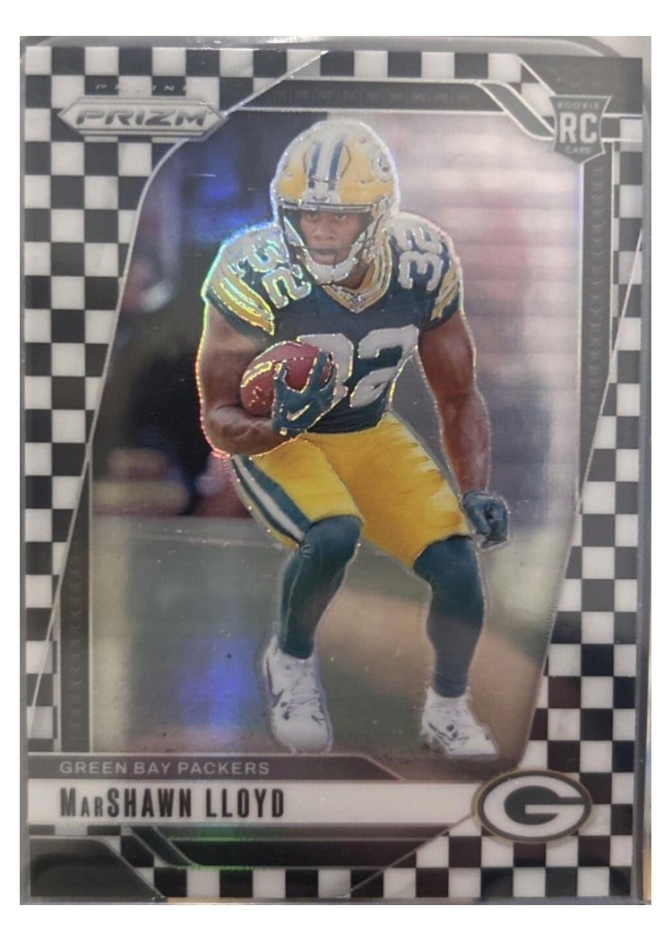 2024 Panini Prizm Base Set MarShawn Lloyd Black White Checker #374 card