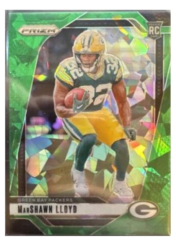 2024 Panini Prizm Base Set MarShawn Lloyd Green Ice #374 card
