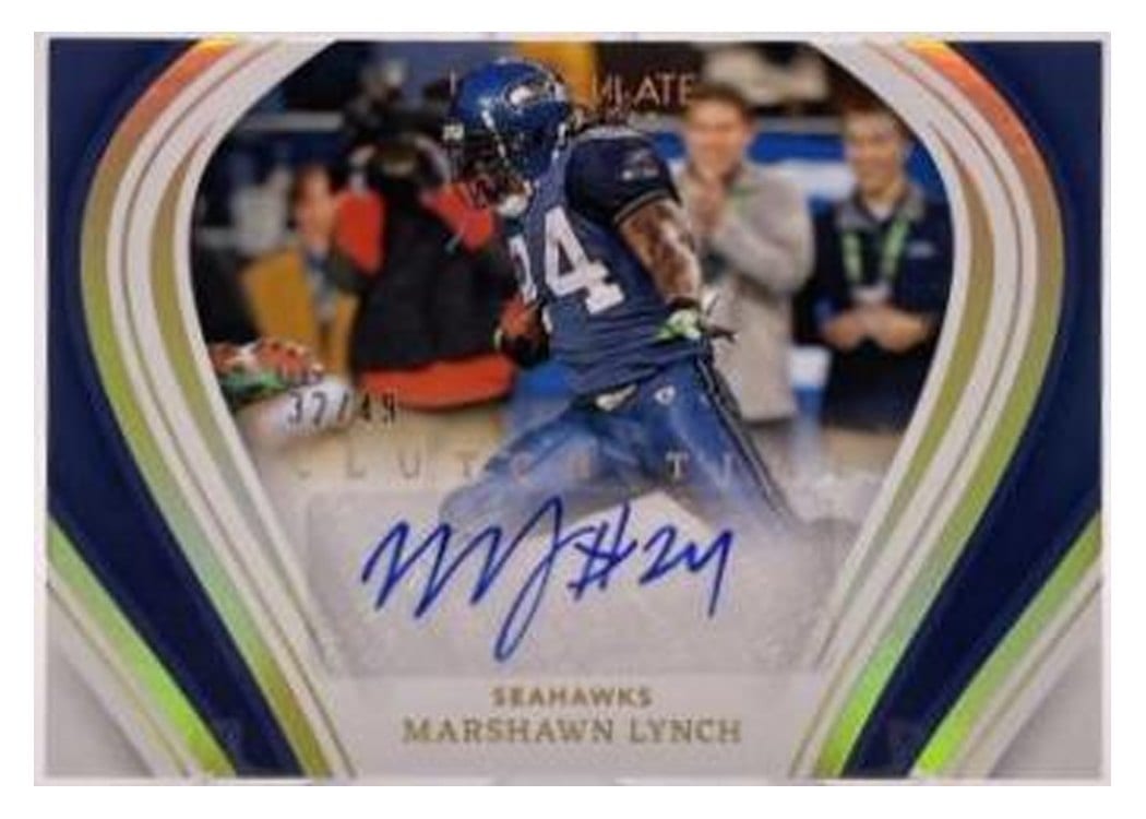 2023 Panini Immaculate Collection Clutch Time Ink Marshawn Lynch #14 card