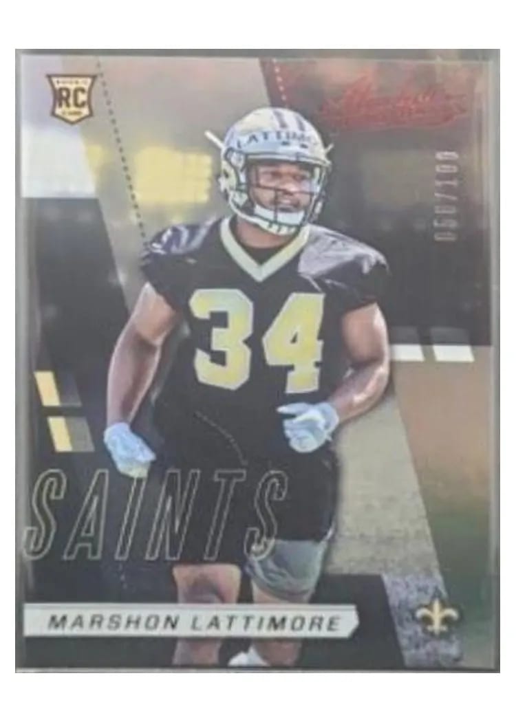 2017 Panini Absolute Marshon Lattimore Spectrum Red #188 card