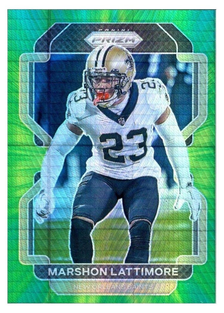 2021 Panini Prizm Base Set Marshon Lattimore #308 card