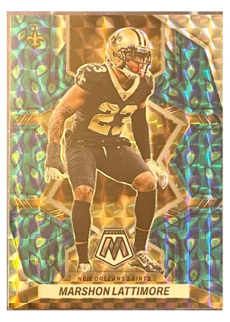 2022 Panini Mosaic Base Set Marshon Lattimore #143 card