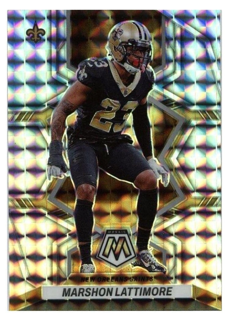 2022 Panini Mosaic Base Set Marshon Lattimore Silver #143 card