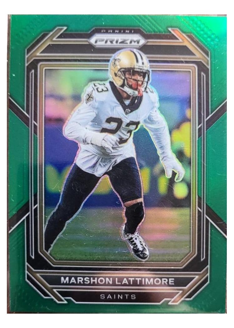 2022 Panini Prizm Base Set Marshon Lattimore Green #214 card