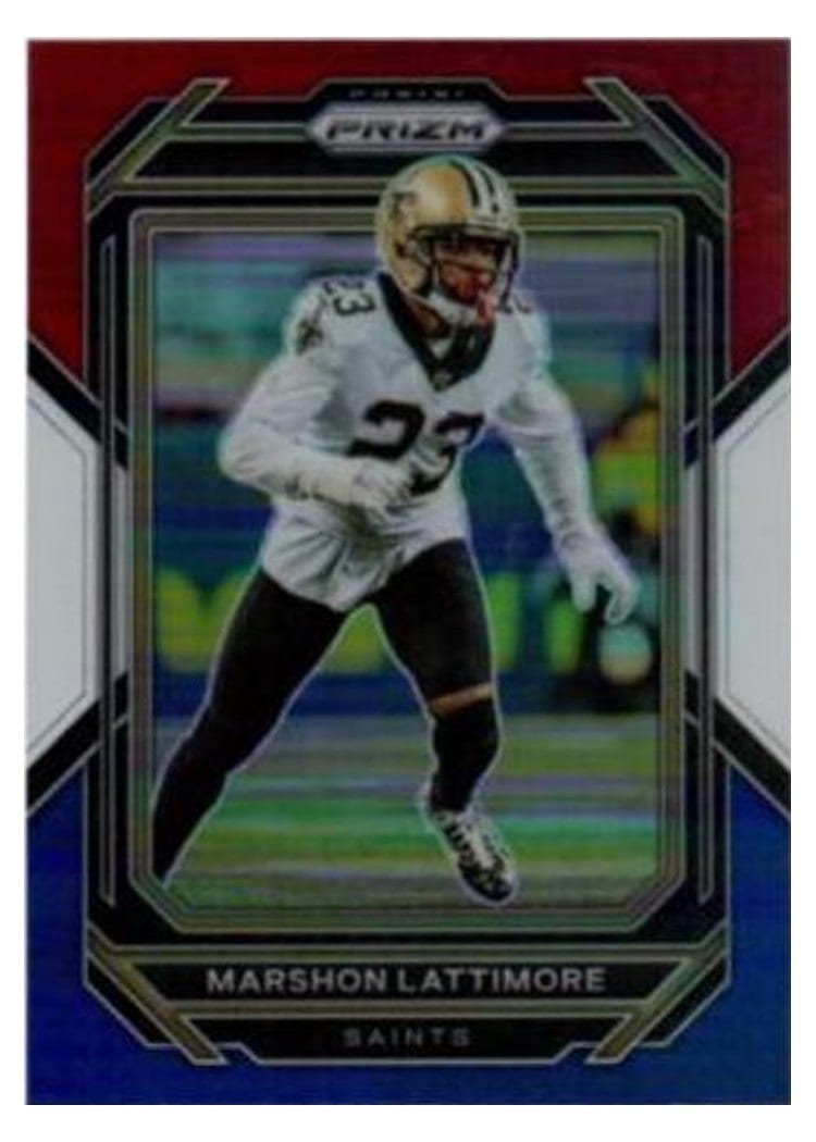 2022 Panini Prizm Base Set Marshon Lattimore Red White Blue #214 card