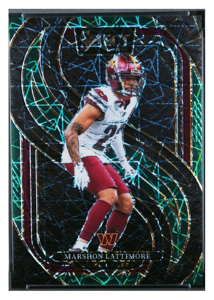 2024 Panini Select Base Set Marshon Lattimore Green Prizm #181 card