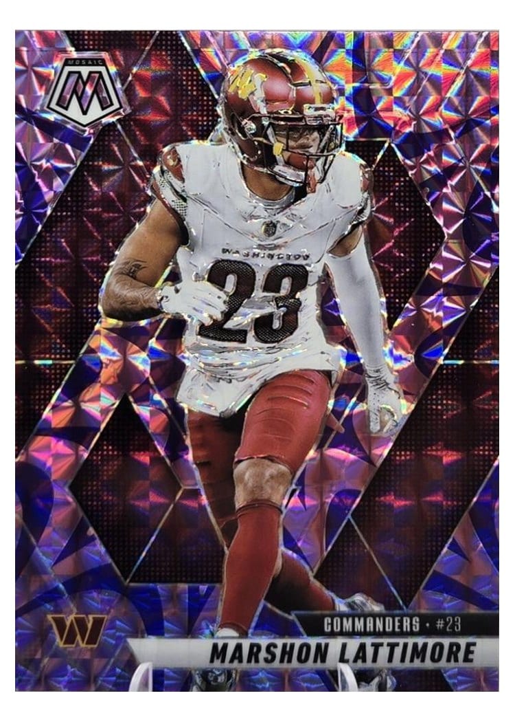 2025 Panini Mosaic Base Set Marshon Lattimore #7 card