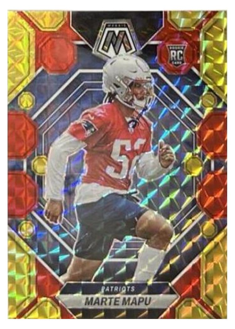 2023 Panini Mosaic Base Set Marte Mapu Choice Fusion Red Yellow #345 card