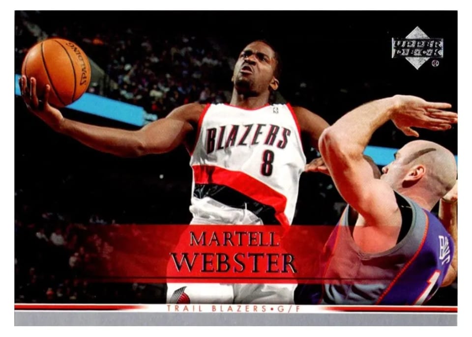 2007 Upper Deck Martell Webster #73 card