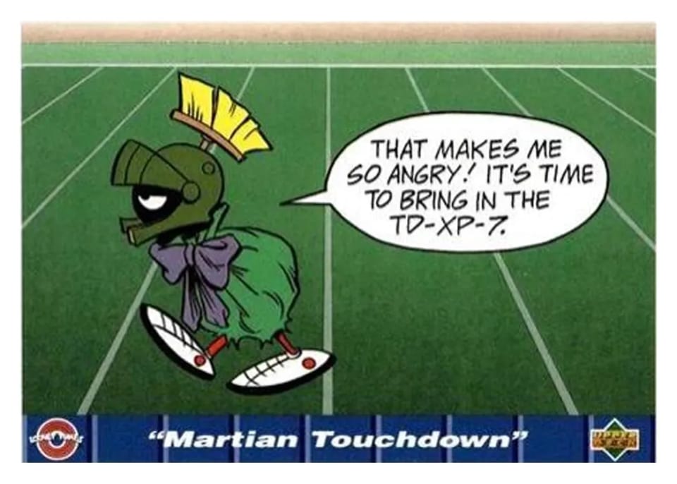 1992 Upper Deck Comic Ball 4 Martian Touchdown #156