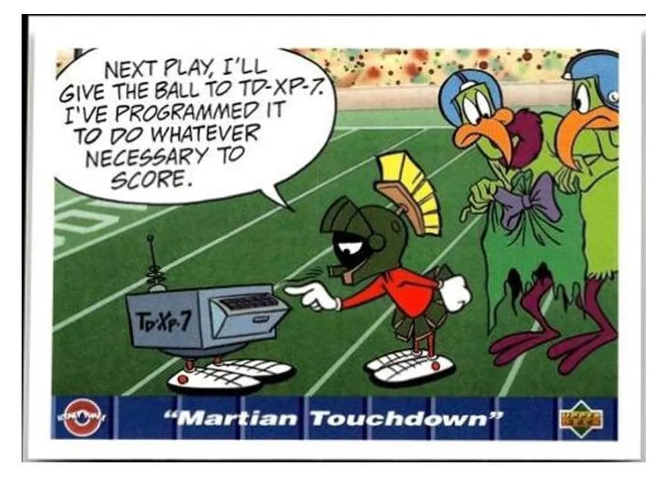 1992 Upper Deck Comic Ball 4 Martian Touchdown #157 card