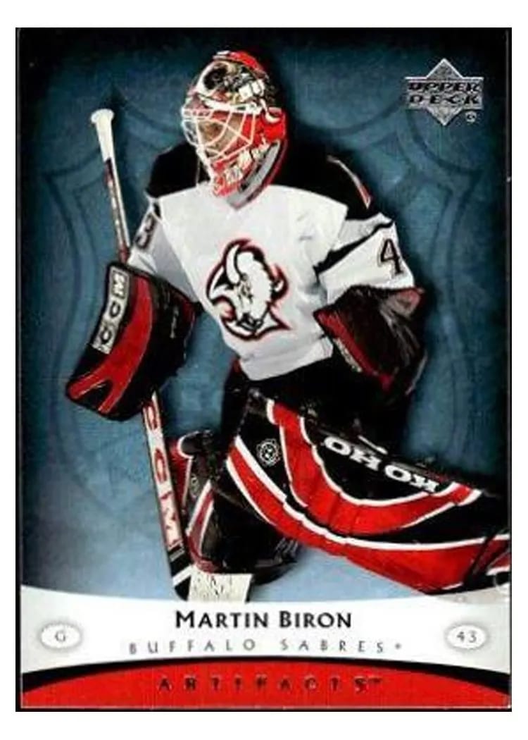 2005 Upper Deck Artifacts Martin Biron #12 card