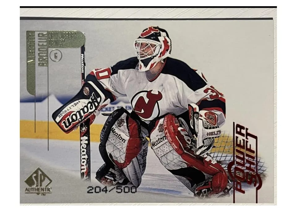 1998 SP Authentic Martin Brodeur #48 card