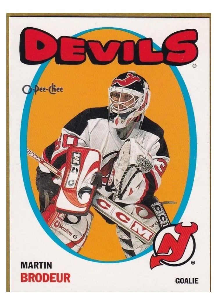 2001 O Pee Chee Martin Brodeur #3 card