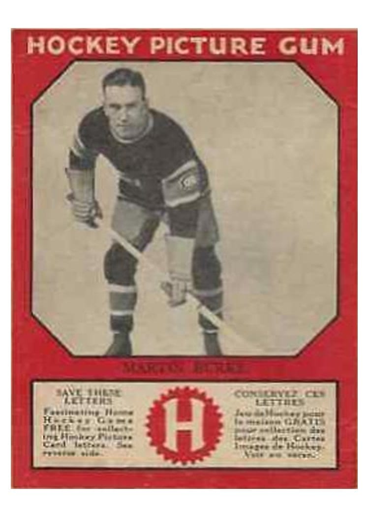 1933 V252 Canadian Gum Martin Burke card