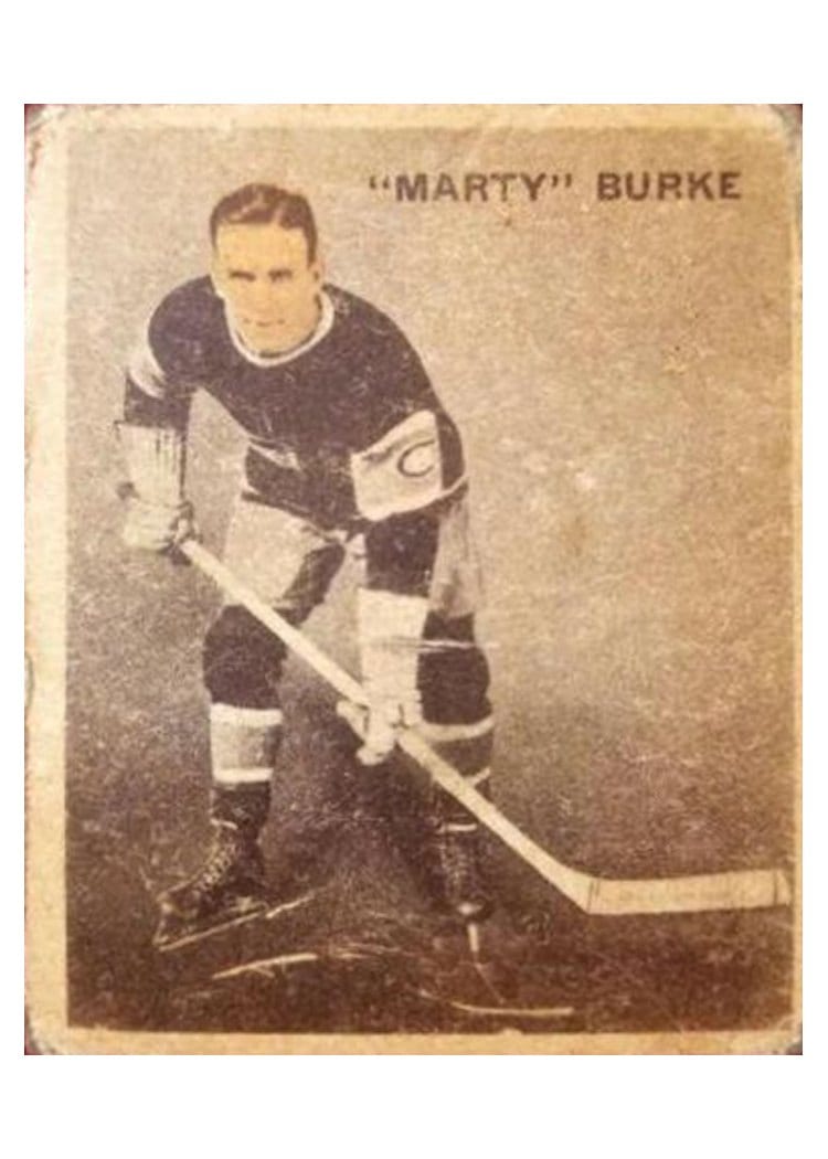 1933 World Wide Gum Ice Kings Martin Burke #14 card