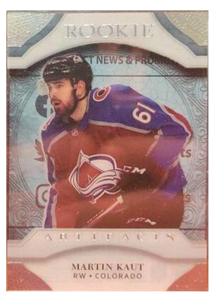 2021-22 Upper Deck Artifacts 2020-21 Update - Clear Cut Rookies Martin Kaut #161 card