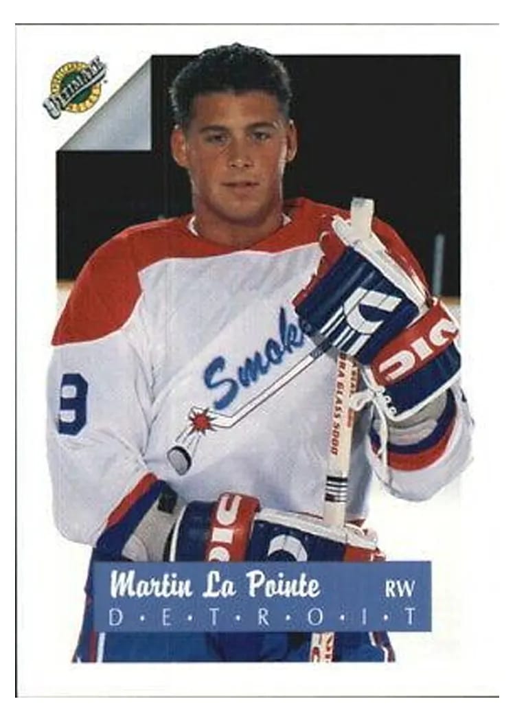 1991 Ultimate Draft Martin Lapointe #9 card