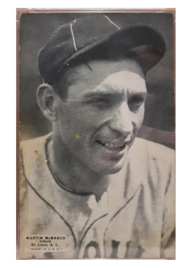 1925 Exhibits Martin McManus card