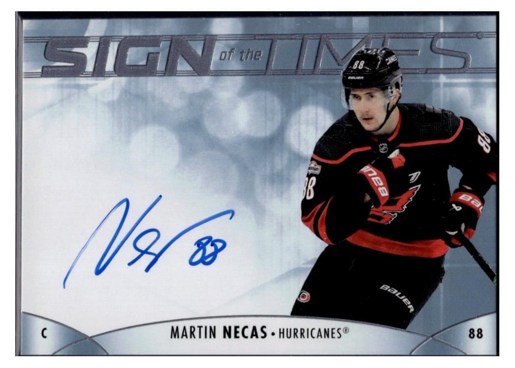 2023-24 SP Authentic Sign of the Times Auto Martin Necas #SOTT-MN card