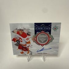 2023-24 Upper Deck Ultimate Collection Ultimate Emblems Autograph - Rookies Martin Pospisil #UE-MP card