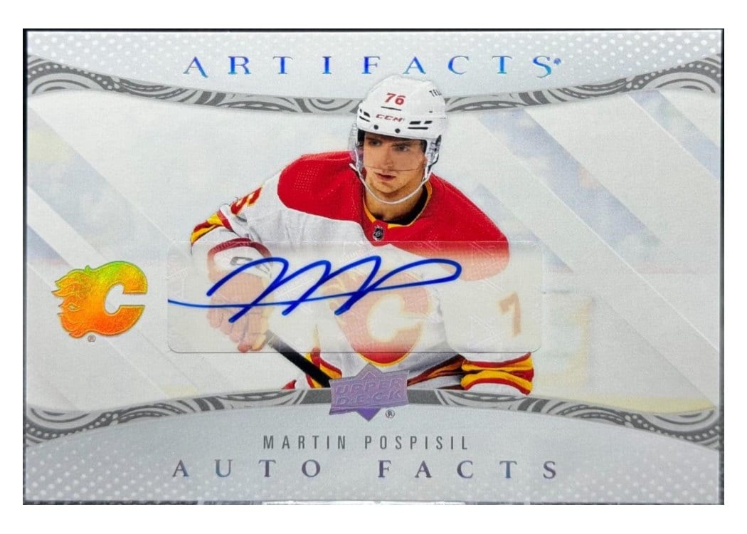 2024-25 Upper Deck Artifacts Autograph Facts Martin Pospisil #AF-PO card