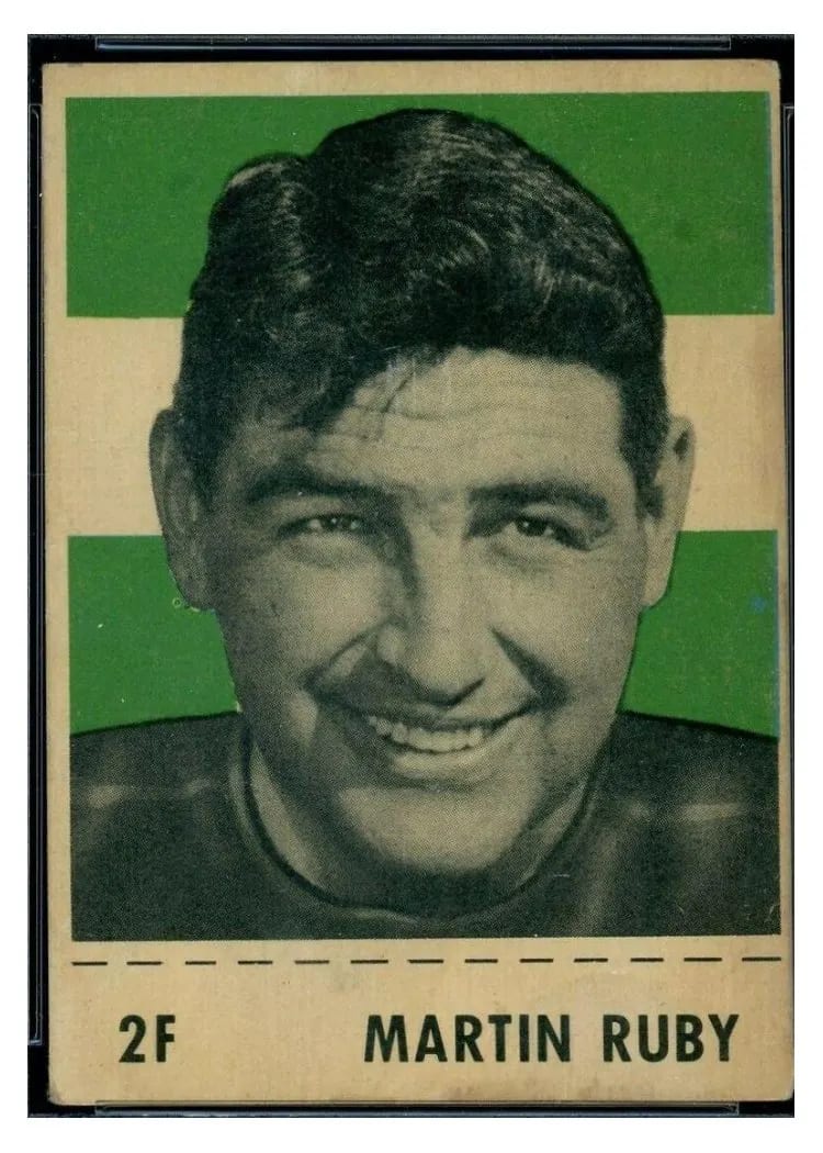 1956 Shredded Wheat Martin Ruby #2F card
