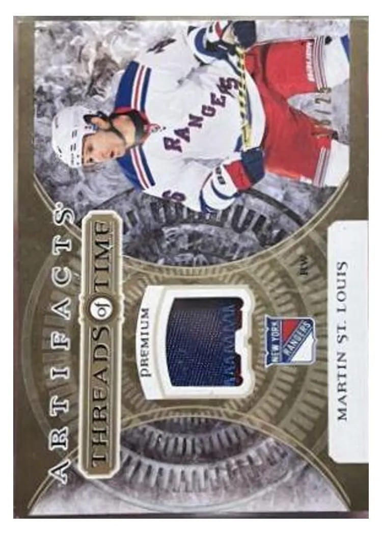 2022-23 Upper Deck Artifacts Threads of Time Martin St. Louis #TT-MS card