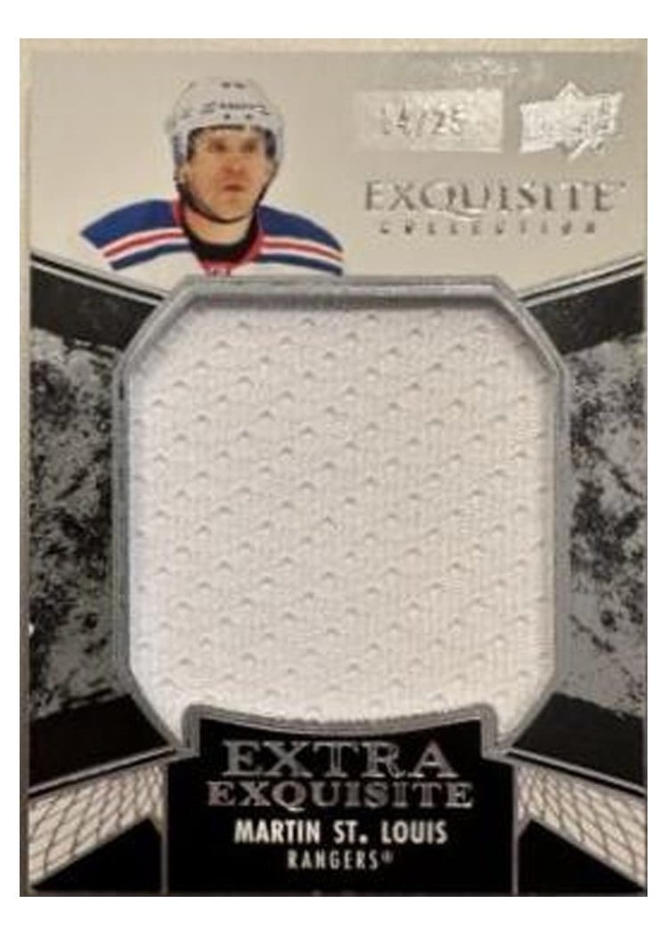 2024-25 Upper Deck Black Diamond Exquisite Collection Extra Exquisite Jersey Martin St. Louis #ECE-ST card
