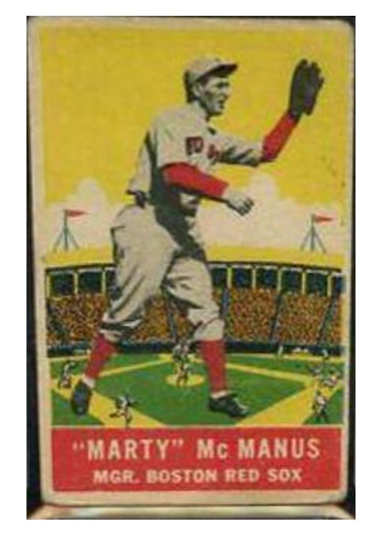 1933 DeLong Marty McManus #1 card