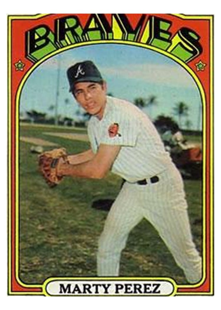 1972 Topps Marty Perez #119 card
