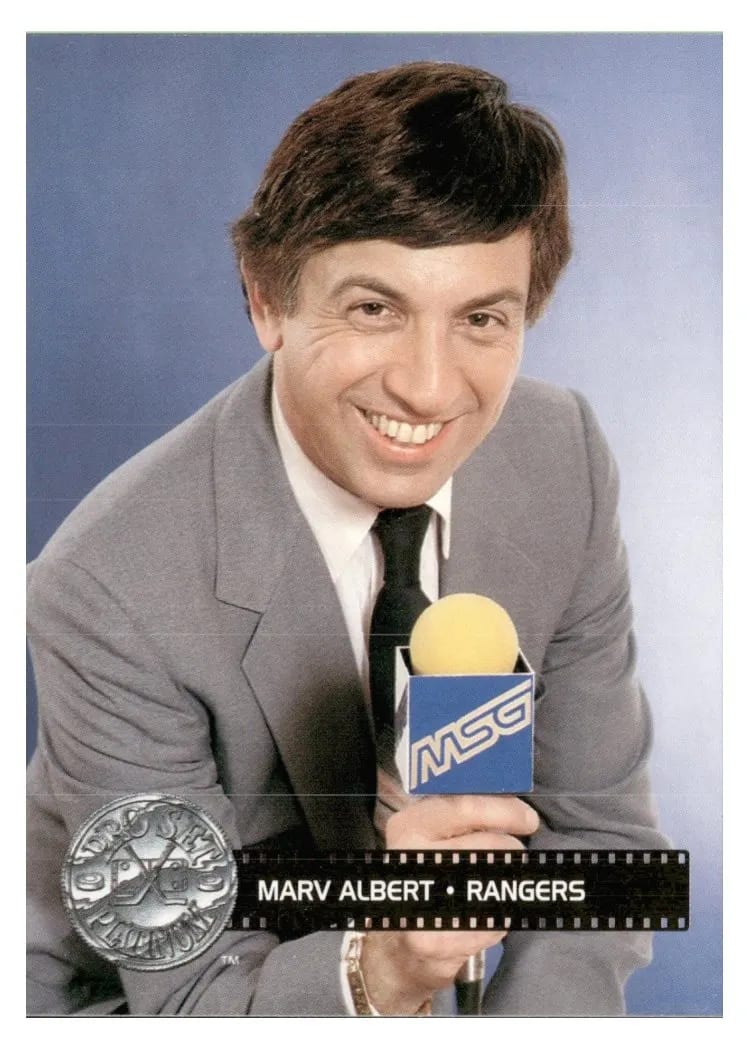 1991 Pro Set Platinum Marv Albert #291 card